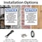 Signmission Due To Insurance Purposes Customers, 12 in W x Rectangle, Plastic OS-2PACK-NS-P-1218-V-11592 - alternate 6